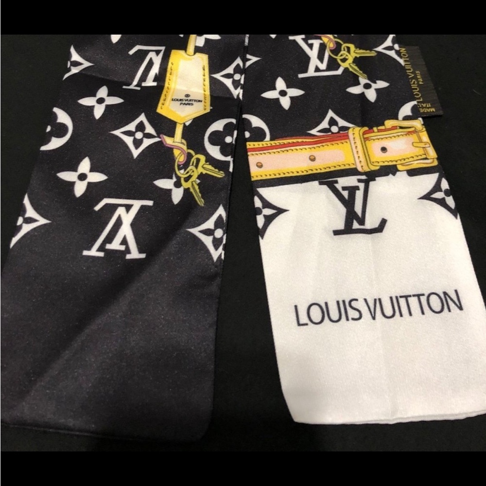 Louis Vuitton Luxury twilly black and white! - Picture 4 of 9